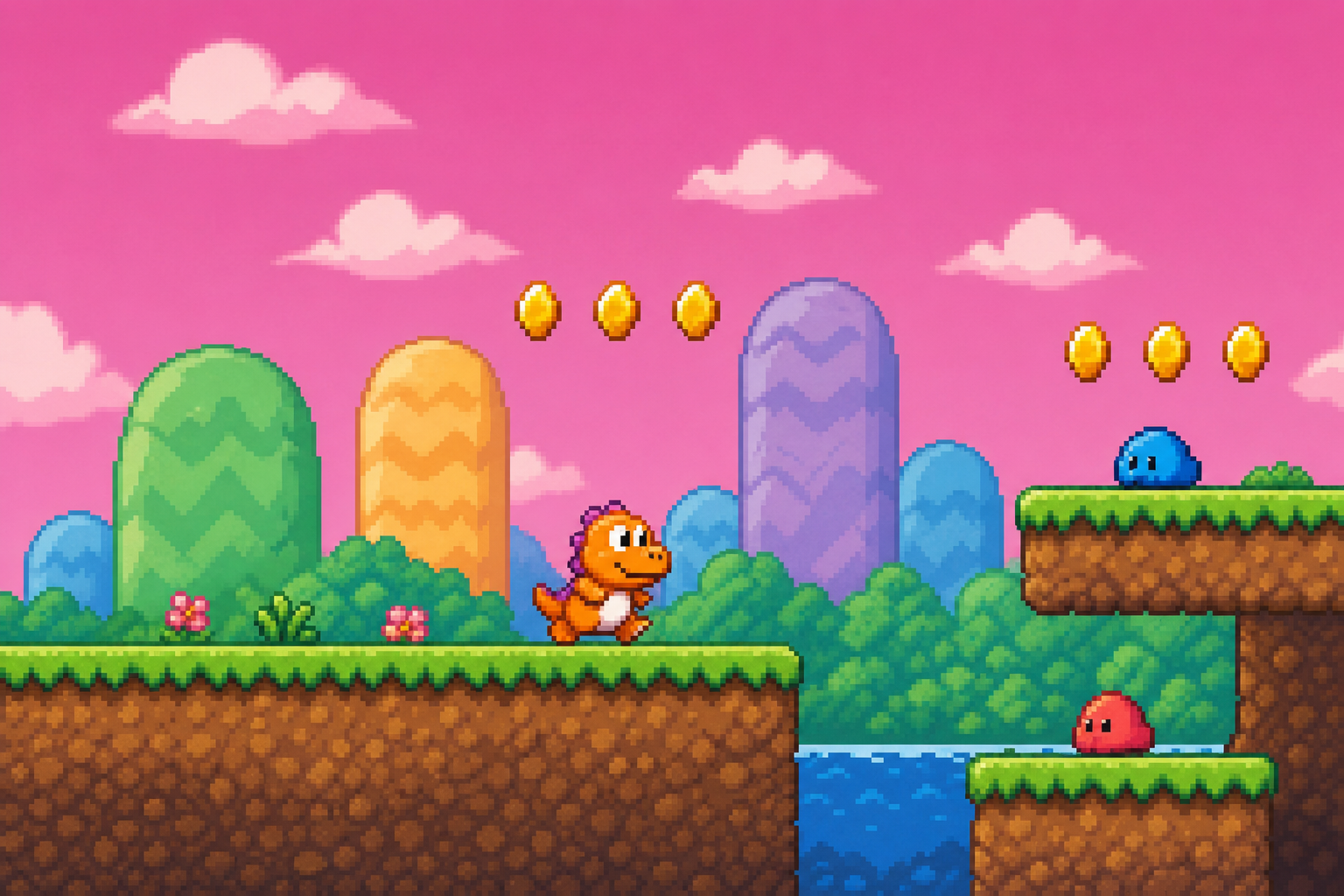 Dino Platform Gameplay