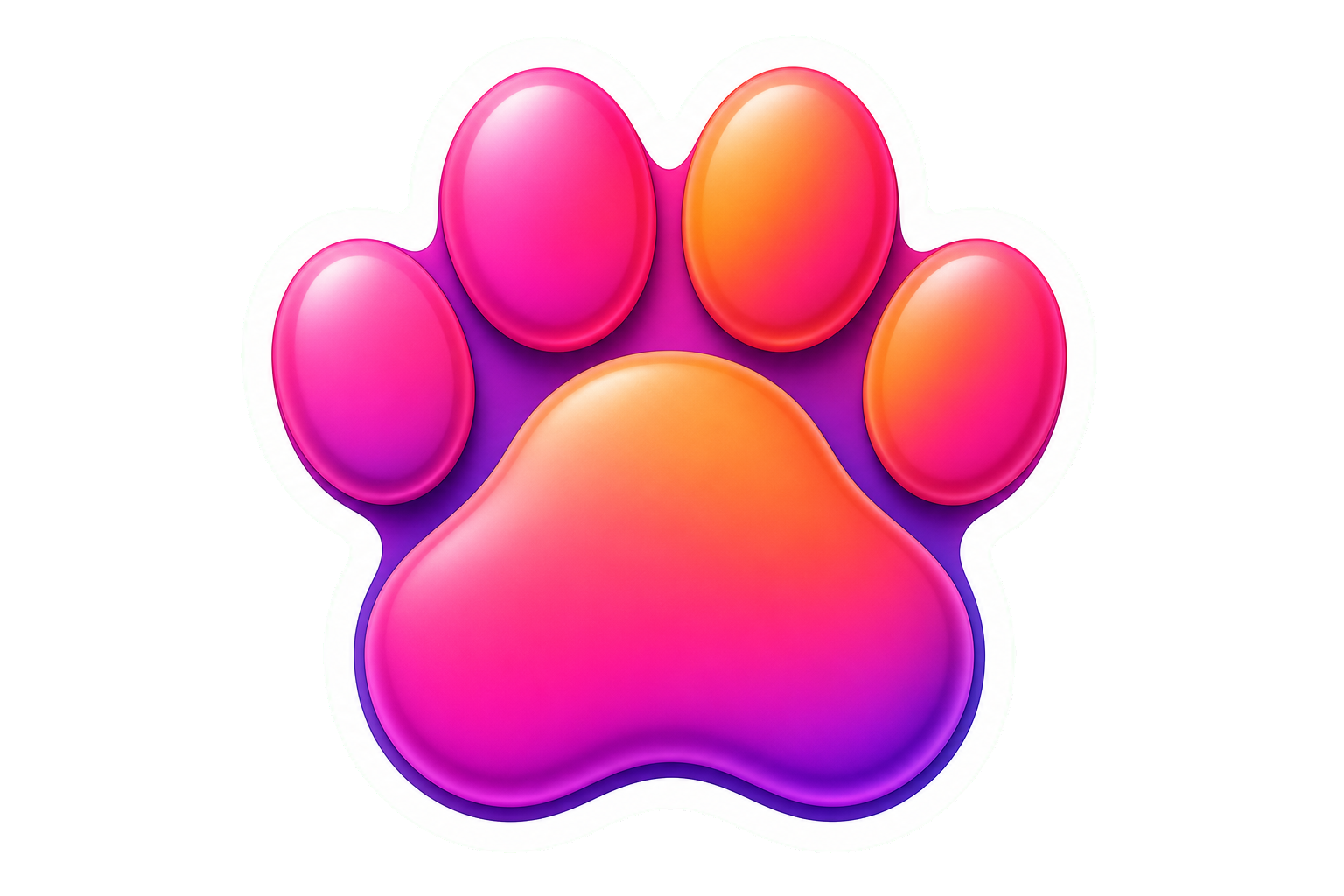 Paw sticker