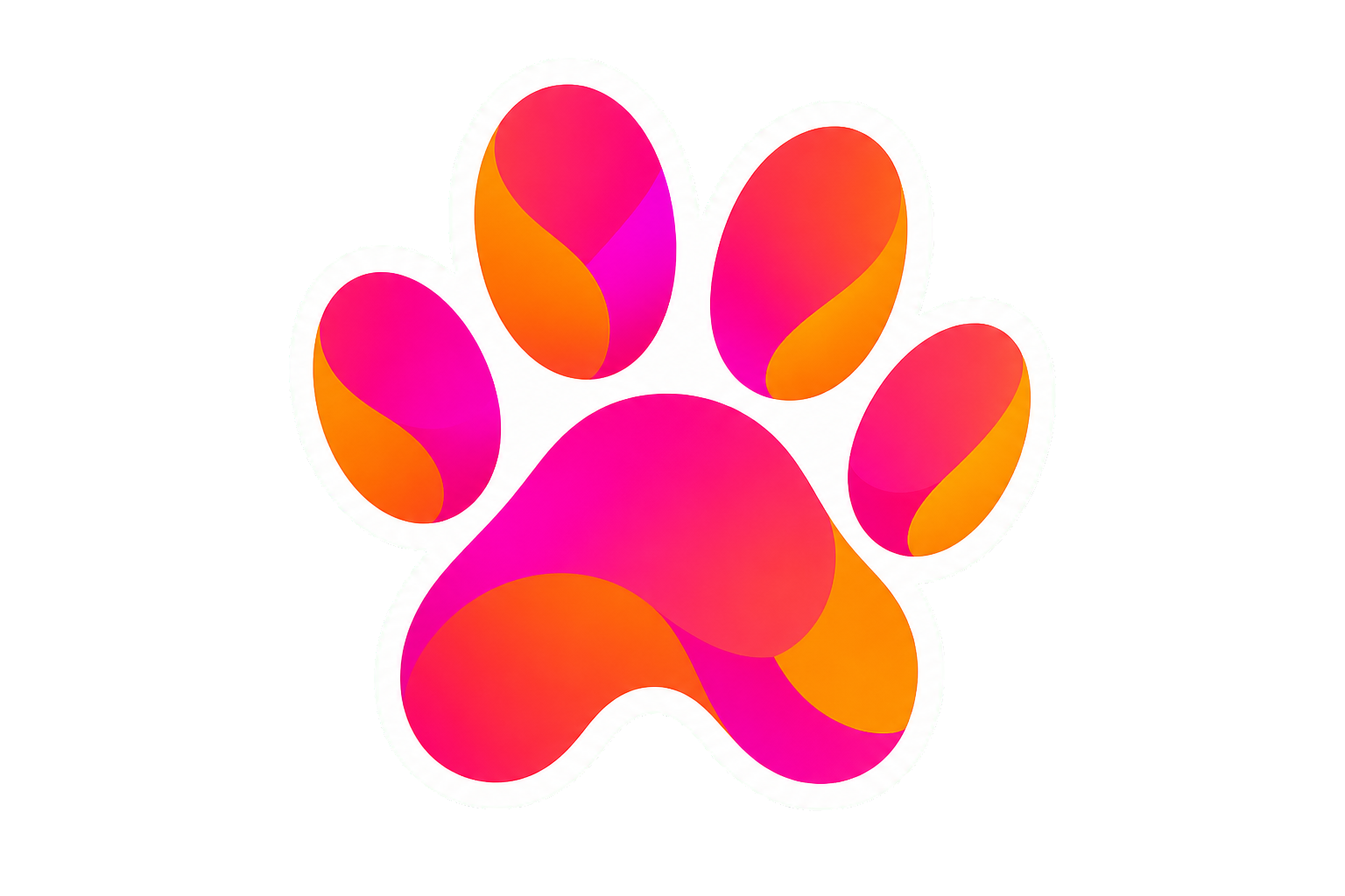 Paw sticker