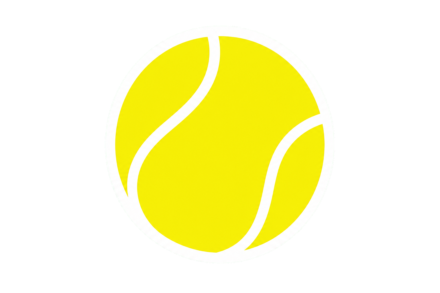 Tennis ball sticker